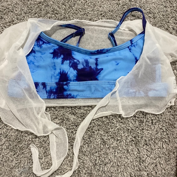 Bathing suit top, and a little cover-up shirt - Picture 1 of 4